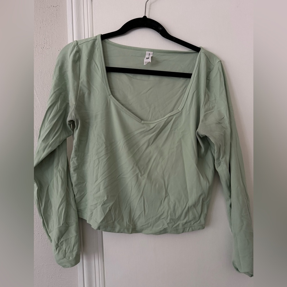 Women's Sage Green Active Top